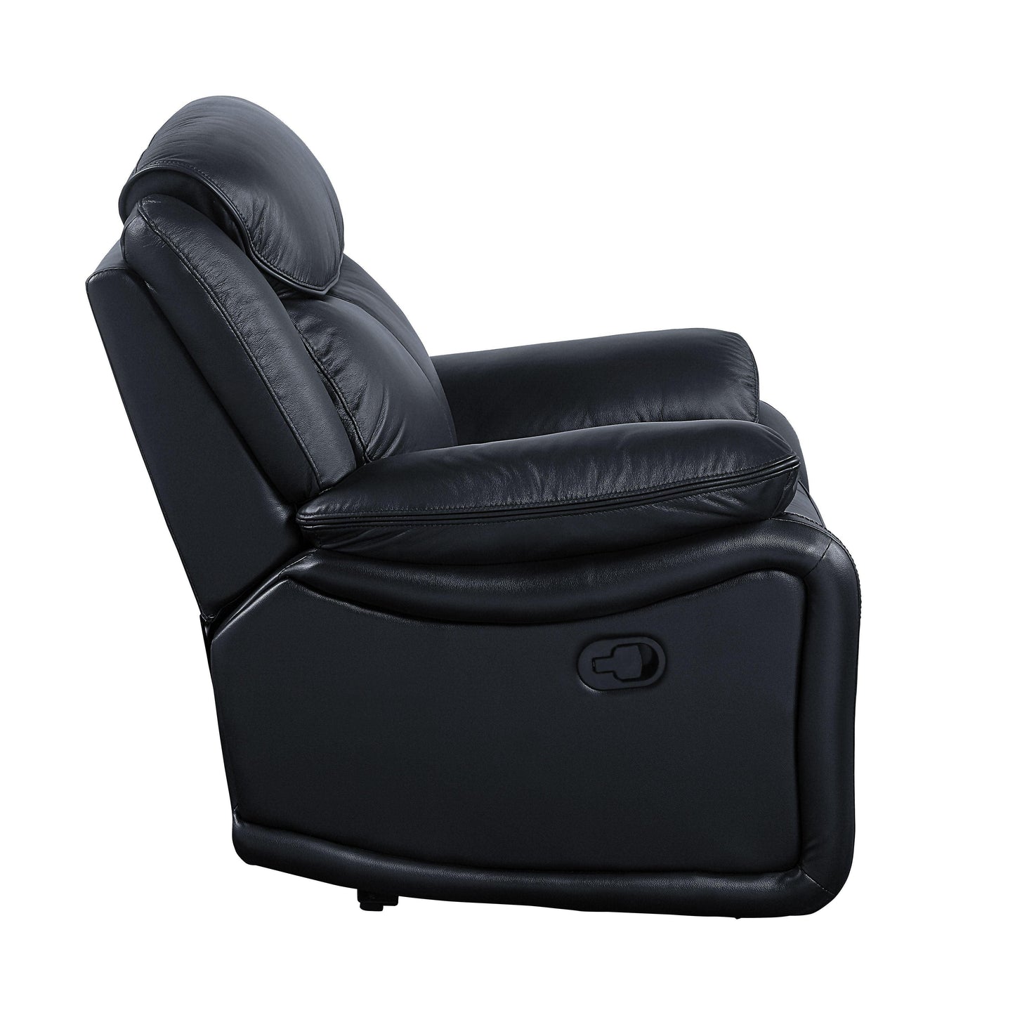 ACME Ralorel Recliner, Black Top Grain Leather