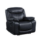 ACME Ralorel Recliner, Black Top Grain Leather