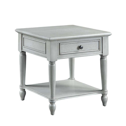 ACME Ramiro End Table, Rustic Gray Finish