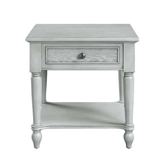 ACME Ramiro End Table, Rustic Gray Finish