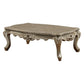 ACME Ranita Coffee Table, Marble & Champagne