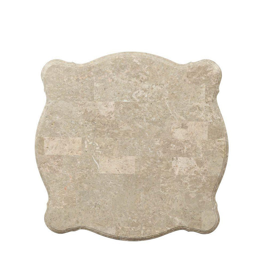 ACME Ranita End Table, Marble & Champagne