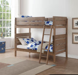 ACME Ranta Twin/Twin Bunk Bed, Antique Oak  37400