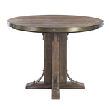 ACME Raphaela Counter Height Table, Weathered Cherry Finish