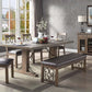 ACME Raphaela Dining Table, Weathered Cherry Finish