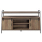 ACME Rashawn TV Stand , Rustic Oak & Black Finish