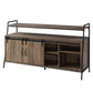 ACME Rashawn TV Stand , Rustic Oak & Black Finish