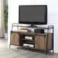 ACME Rashawn TV Stand , Rustic Oak & Black Finish