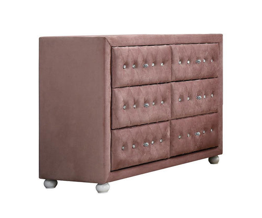 ACME Reggie Dresser, Pink Fabric