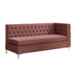 ACME Rhett Sectional Sofa, Dusty Pink Velvet