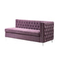 ACME Rhett Sectional Sofa, Purple Velvet