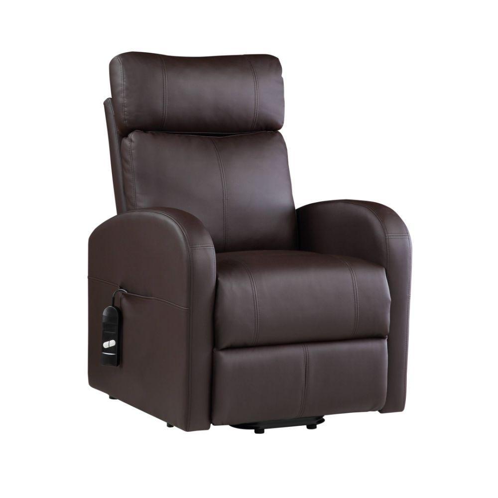 ACME Ricardo Recliner w/Power Lift, Brown PU