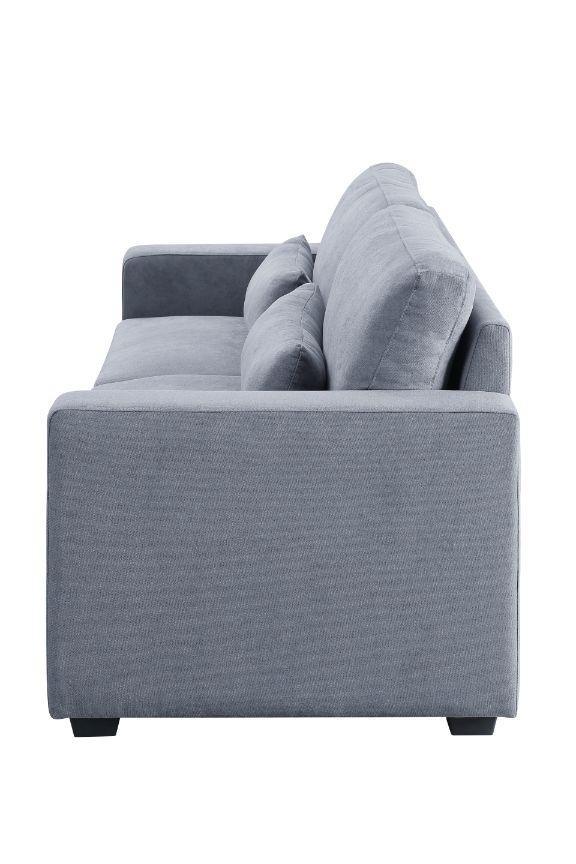 ACME Rogyne Storage Sofa, Gray Linen