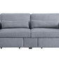 ACME Rogyne Storage Sofa, Gray Linen