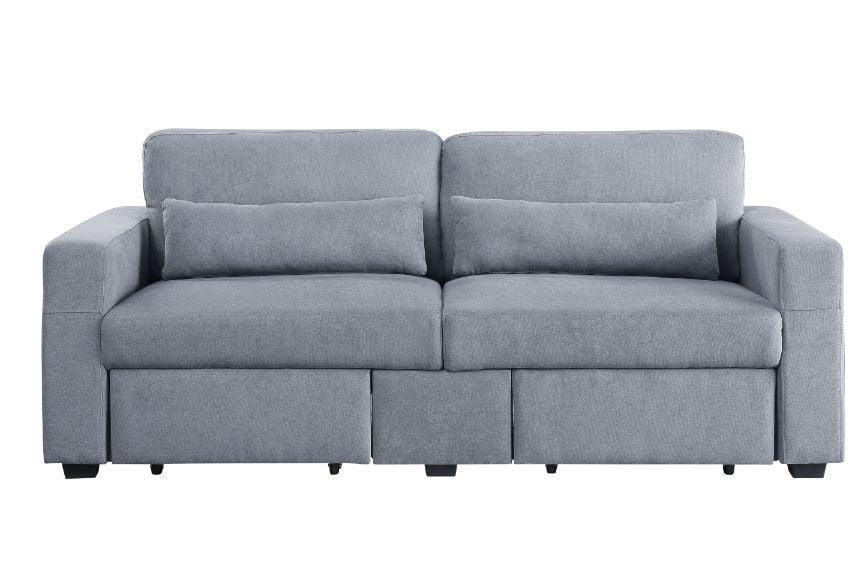 ACME Rogyne Storage Sofa, Gray Linen