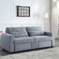 ACME Rogyne Storage Sofa, Gray Linen