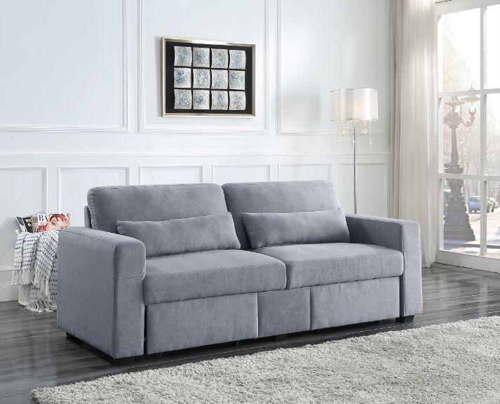 ACME Rogyne Storage Sofa, Gray Linen