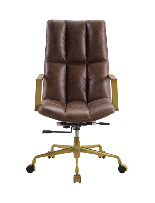 ACME Rolento Executive Office Chair, Espresso Top Grain Leather