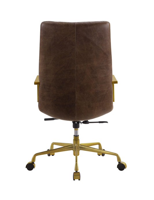 ACME Rolento Executive Office Chair, Espresso Top Grain Leather