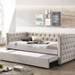 ACME Romona Twin Daybed & Trundle , Beige Fabric