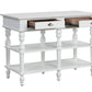 ACME Rorratt Kitchen Island, Marble & White Finish