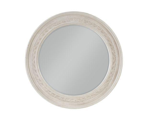 ACME Roselyne Mirror, Antique White Finish