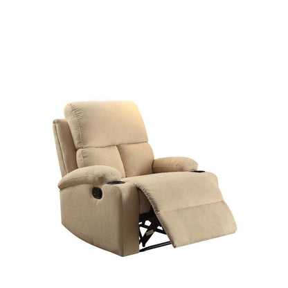 ACME Rosia Recliner, Beige Velvet