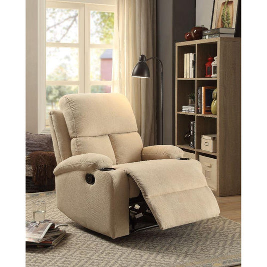 ACME Rosia Recliner, Beige Velvet