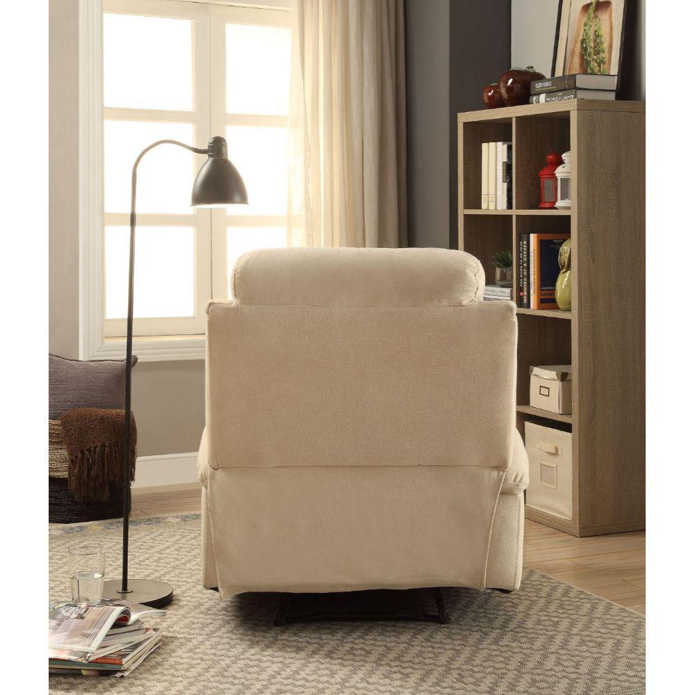 ACME Rosia Recliner, Beige Velvet