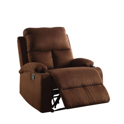 ACME Rosia Recliner, Chocolate Microfiber