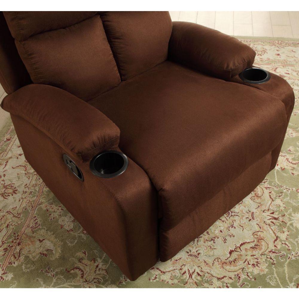 ACME Rosia Recliner, Chocolate Microfiber