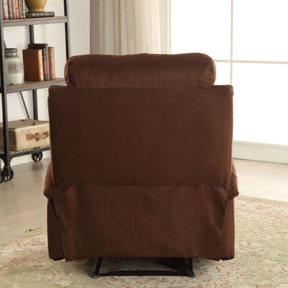 ACME Rosia Recliner, Chocolate Microfiber