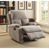 ACME Rosia Recliner, Gray Velvet