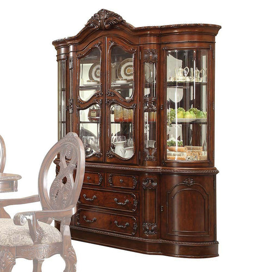 ACME Rovledo Hutch & Buffet, Cherry 60804