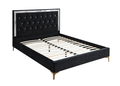 ACME Rowan Eastern King Bed, Black Fabric