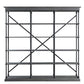 ACME Rukia Bookshelf, Gray & Black Finish