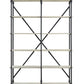 ACME Rukia Bookshelf, White & Black Finish