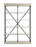 ACME Rukia Bookshelf, White & Black Finish