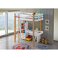 ACME Rutherford Loft Bed, White & Natural 37970 Twin