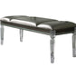 ACME Sadie Bench, PU & Clear Acrylic