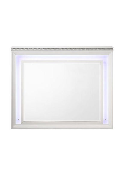 ACME Sadie Mirror, LED & White Finish