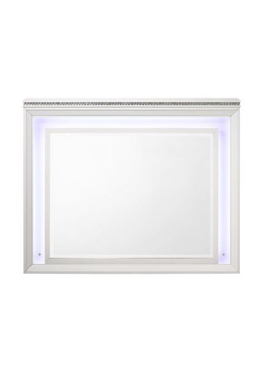 ACME Sadie Mirror, LED & White Finish