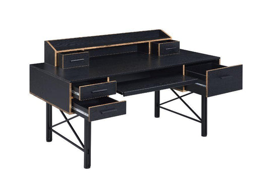 ACME Safea Computer Desk, Black Finish