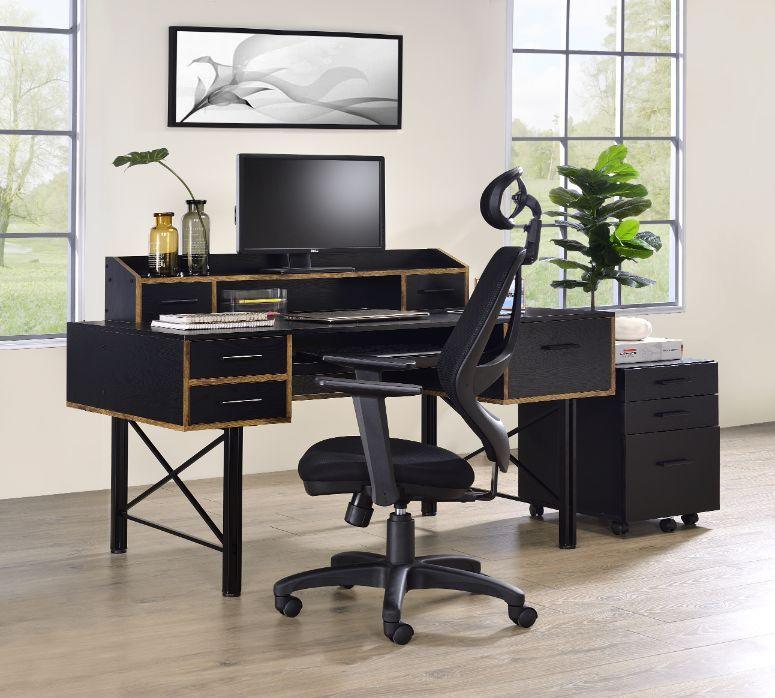 ACME Safea Computer Desk, Black Finish