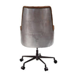 ACME Salvol Office Chair, Sahara Leather & Aluminum