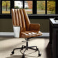 ACME Salvol Office Chair, Sahara Leather & Aluminum