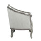 ACME Samael Chair w/Pillow, Gray Linen & Gray Oak Finish