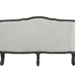 ACME Samael Loveseat w/2 Pillows, Gray Linen & Dark Brown Finish