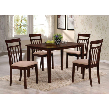 ACME Samuel 5Pc Pack Dining Set, Espresso & Mfb