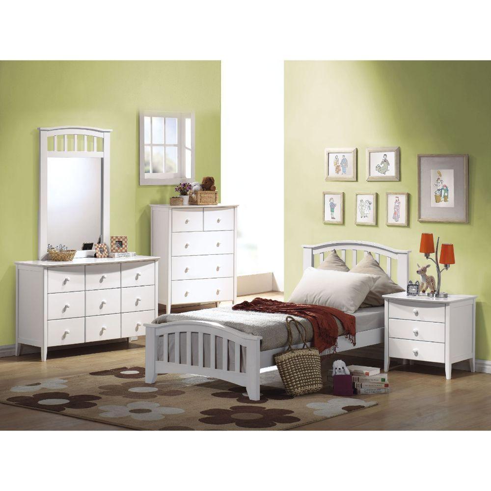 ACME San Marino Twin Bed, White  09150T